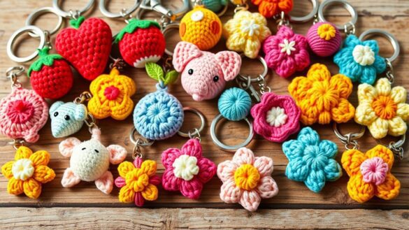 adorable crochet keychain gifts