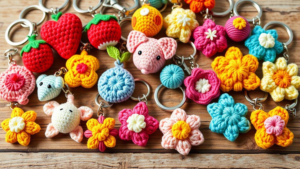 adorable crochet keychain gifts