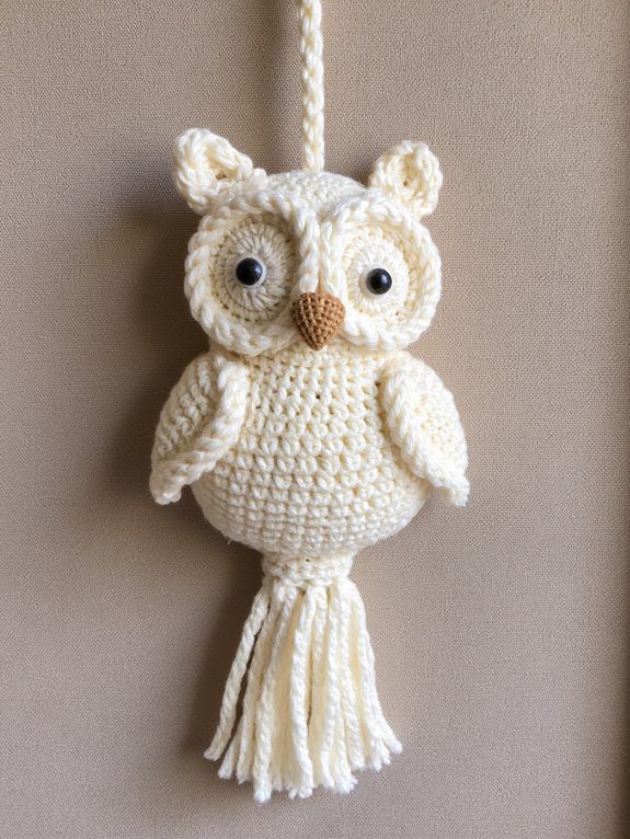 boho owl wall hanging