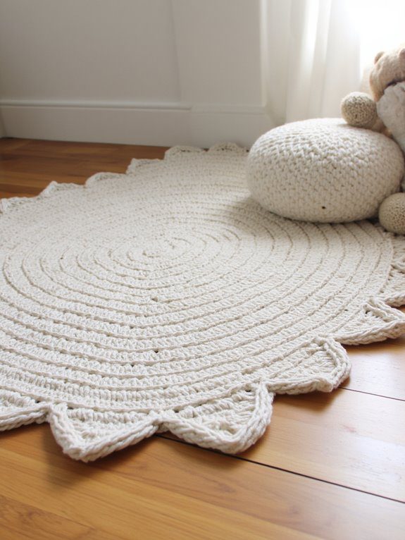 charming customizable crochet rug