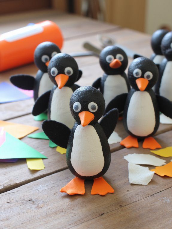 charming spoon penguin craft