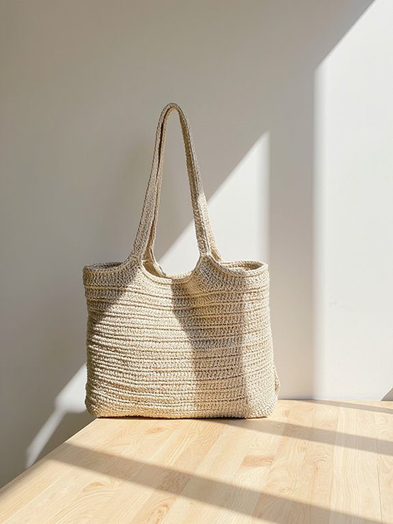 chic beginner friendly crochet tote
