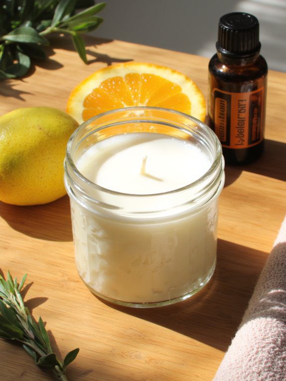citrus scented candle making