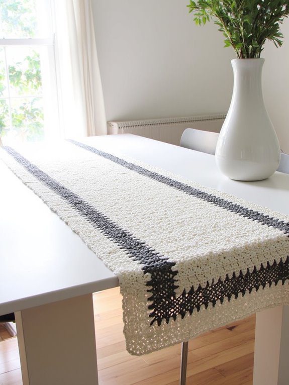 colorful customizable crochet runners
