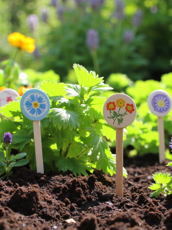colorful eco friendly plant markers