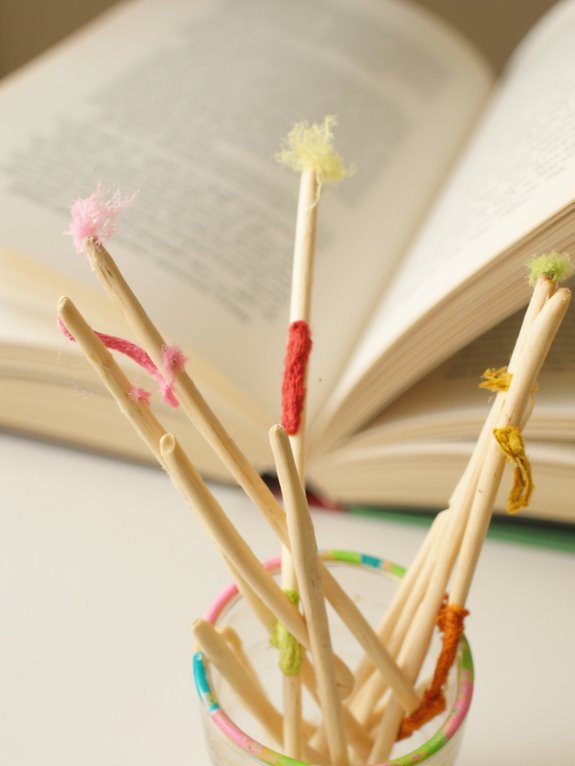 colorful tassel bookmarks crafting