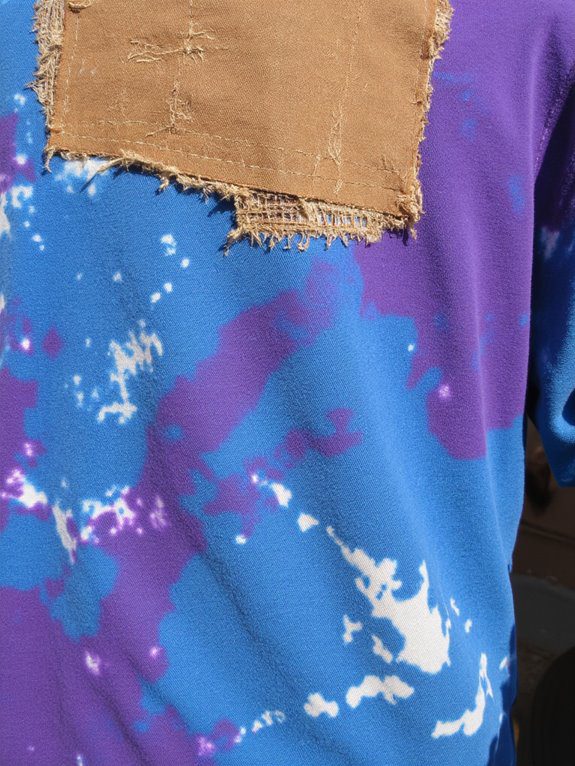 colorful tie dye patchwork shirts