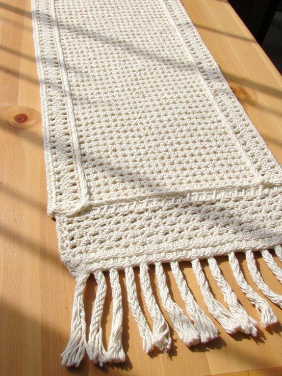 cozy layered macrame centerpiece