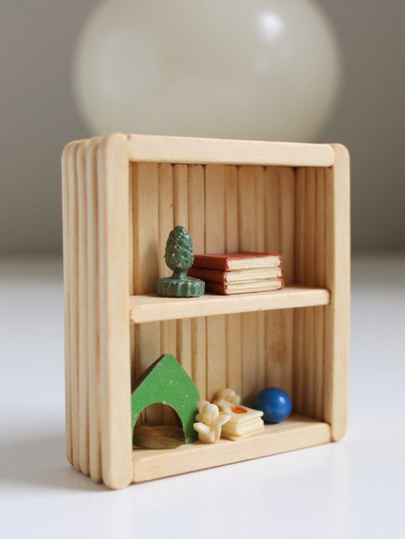 craft a mini bookshelf
