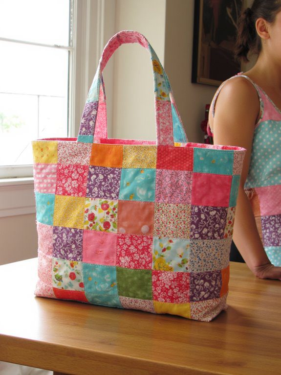 creative patchwork tote project