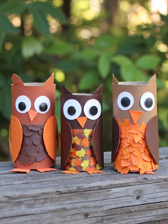 creative toilet paper owls