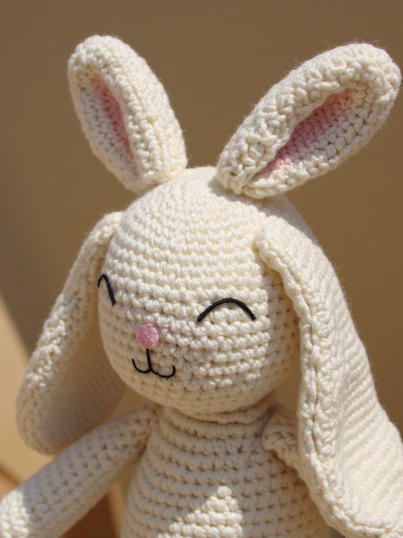 crochet adorable floppy eared bunny