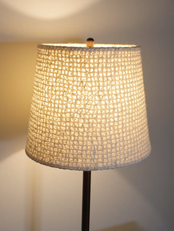 crochet lampshade for ambiance