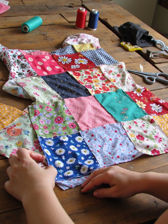 cropped patchwork shirt project