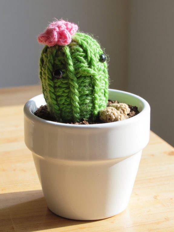 cute cactus keychain project
