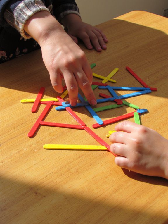diy colorful popsicle puzzle