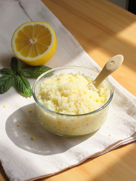 diy lemon sugar scrub