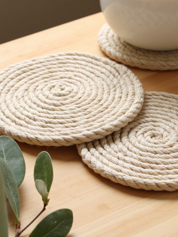 diy macrame coaster project