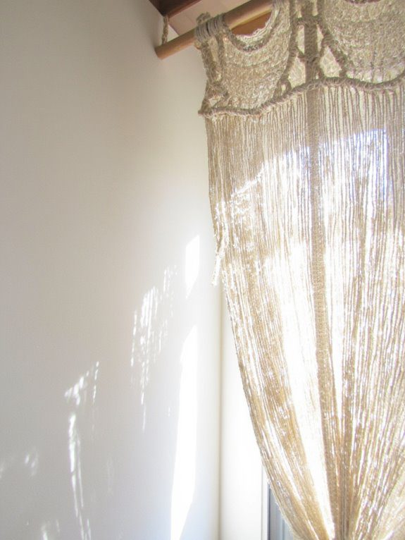 diy macrame curtain project