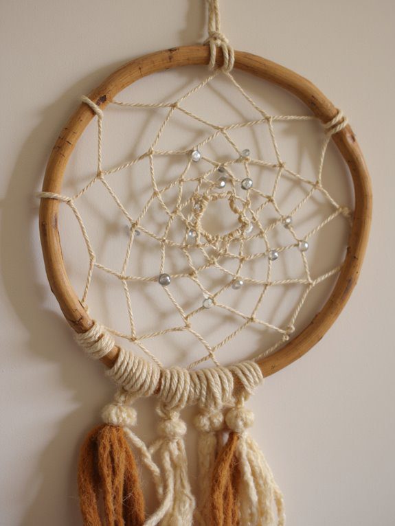 dreamcatcher crafting with beads
