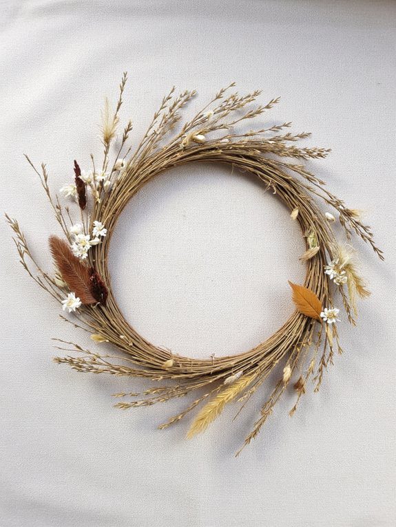 dried wreath crafting project