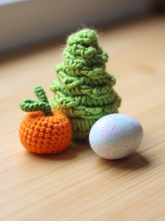 festive crochet keychain projects