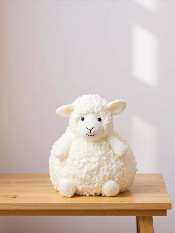 fluffy cotton ball sheep