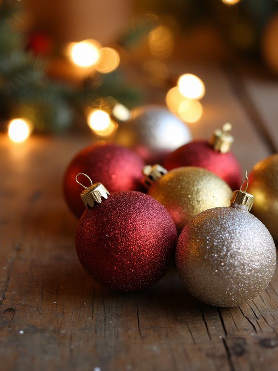 glittery festive holiday crafts