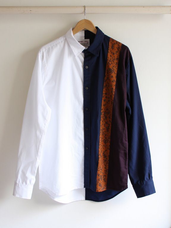 half and half button up shirts