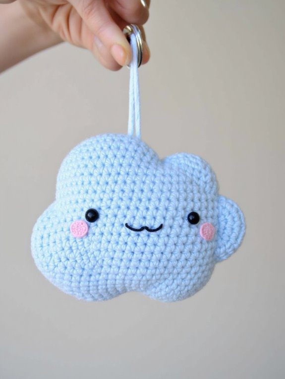 kawaii cloud keychain project