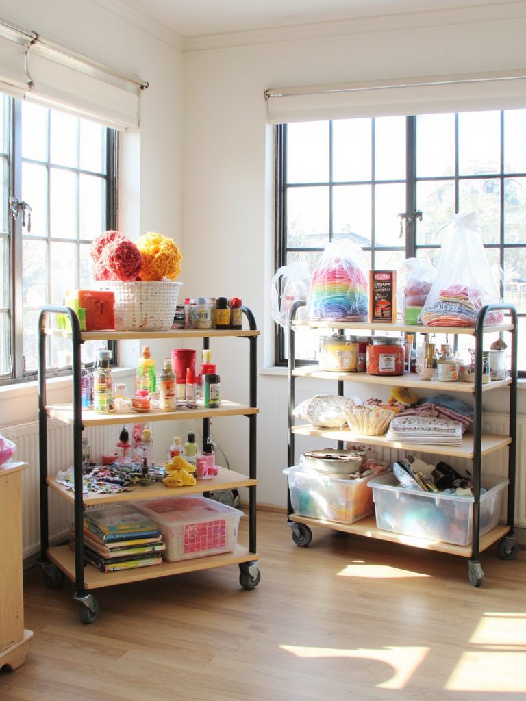 mobile craft supply organizers