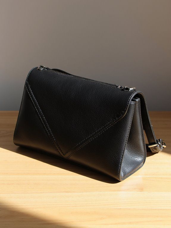 monochrome bag with personality