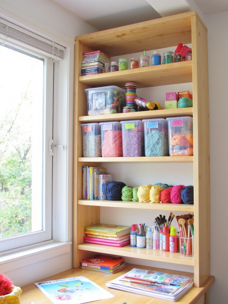 organized tiered shelving inspiration