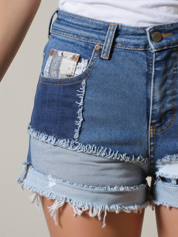 patchwork shorts diy guide