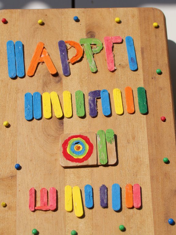 popsicle stick message board