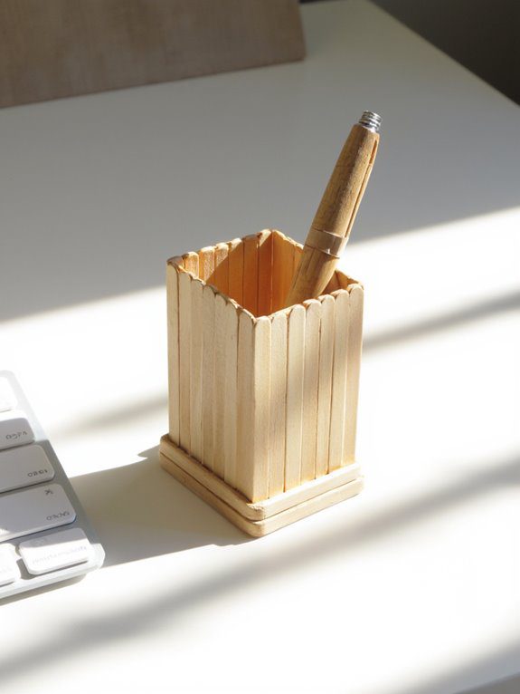 popsicle stick pen holder
