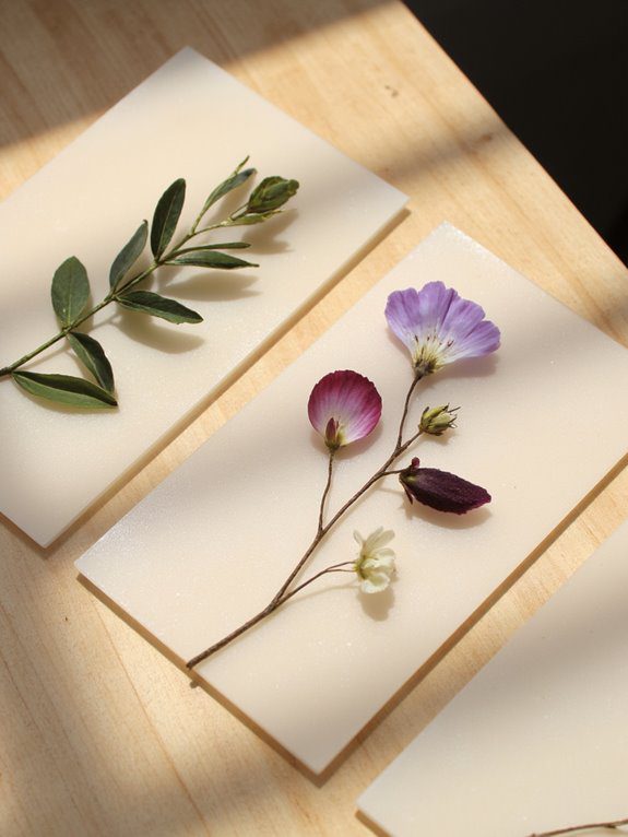 pressed flower art project