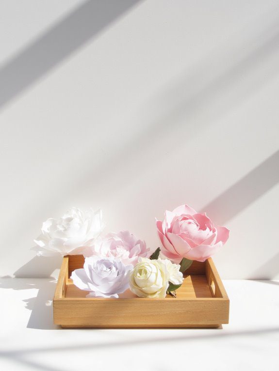 pressed flower decorative tray