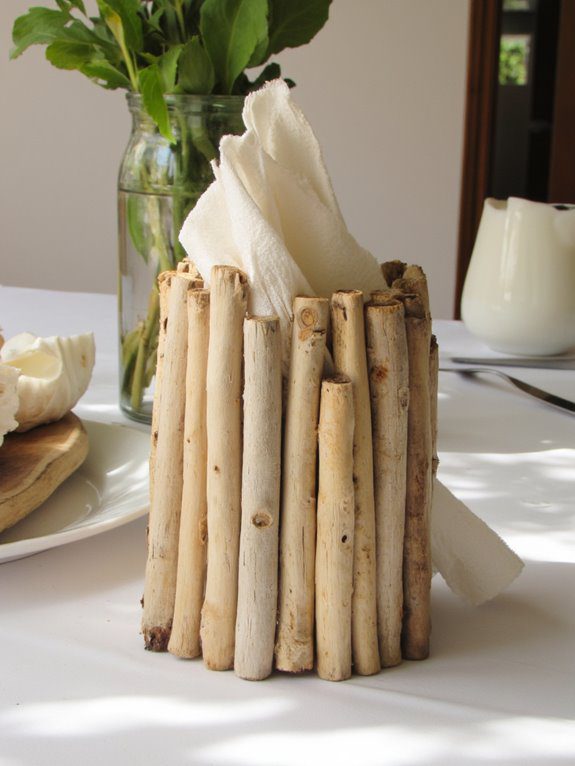 rustic diy napkin holder