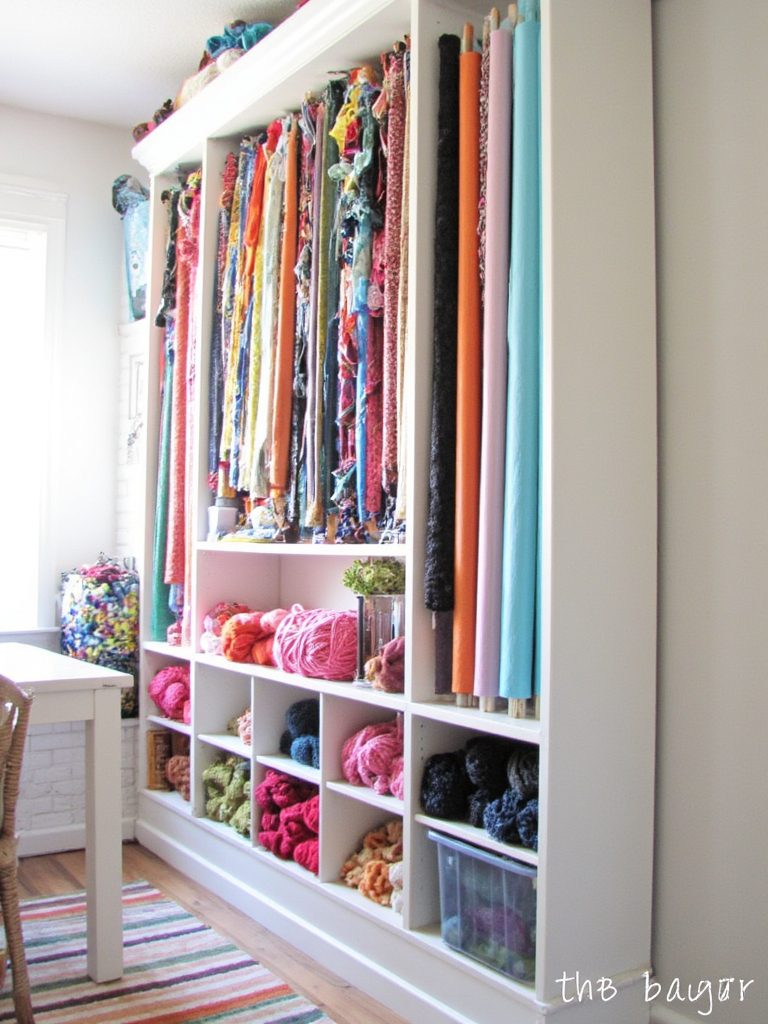 smart vertical fabric storage