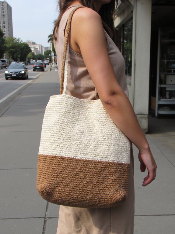stylish customizable crochet tote