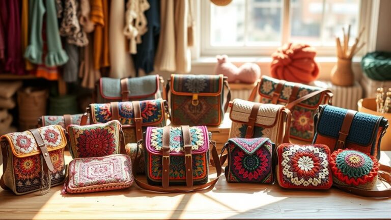 stylish functional crochet bags