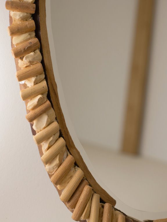 stylish popsicle stick mirror