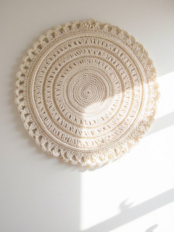 vibrant crochet mandala decor