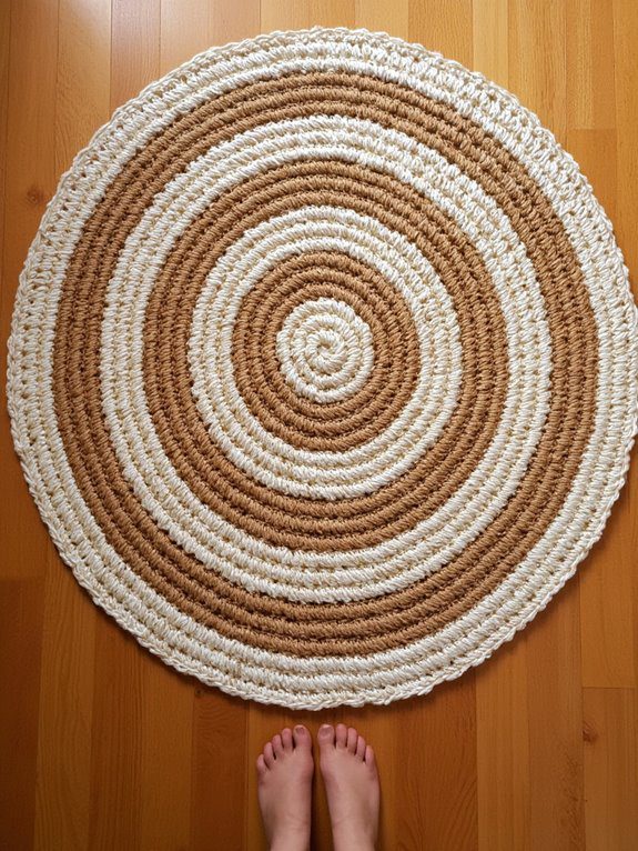 vibrant spiral entry mat