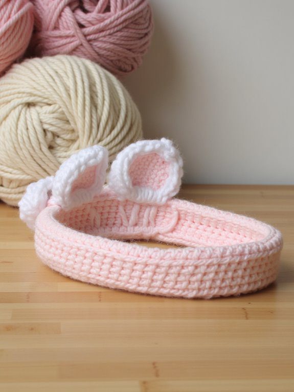 whimsical bunny crochet headband