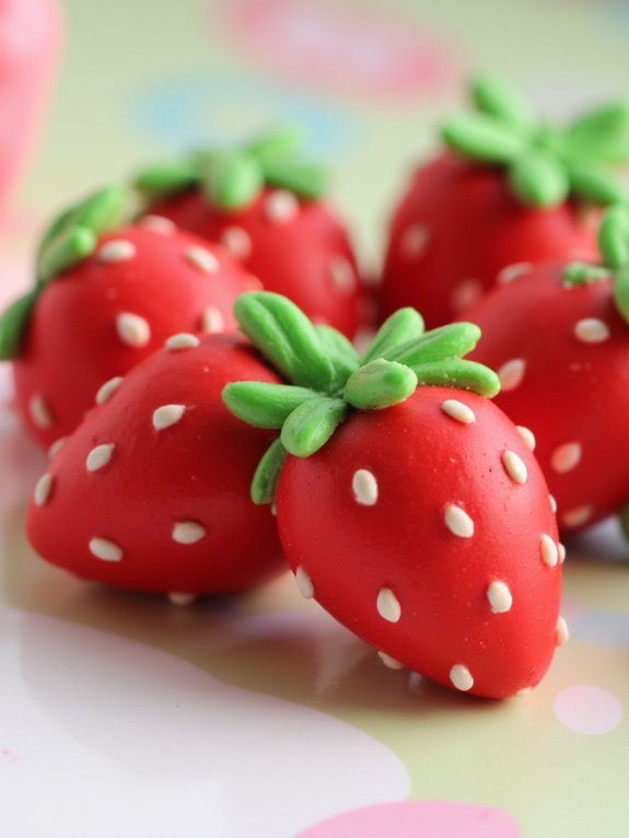 adorable strawberry bag charms