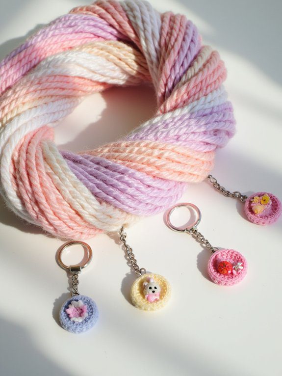 26 Easy Crochet Keychain Ideas Perfect for Beginners 7 beginner friendly crochet circles