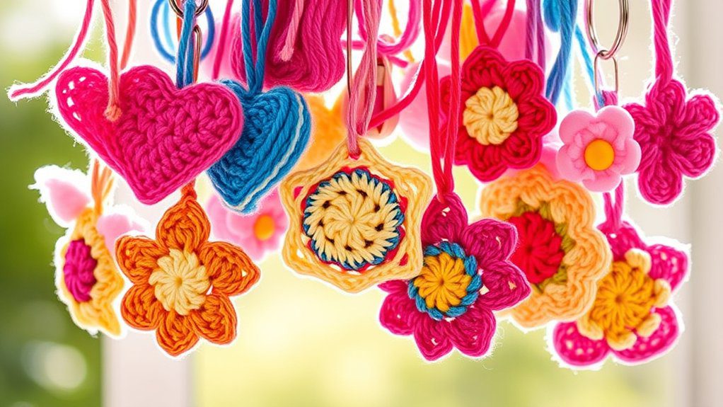 beginner friendly crochet keychains