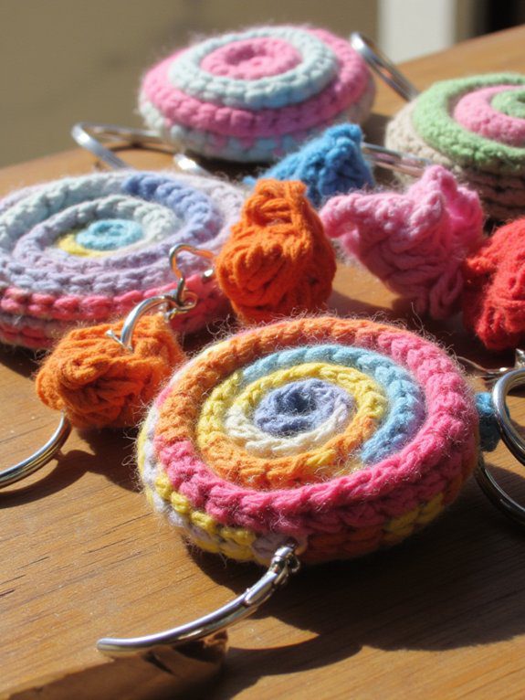 26 Easy Crochet Keychain Ideas Perfect for Beginners 12 beginner spiral keychain tutorials